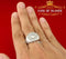 925 White Sterling Silver Round Shaped 4.00ct Cubic Zirconia Men's Ring Size 9 KING OF BLINGS