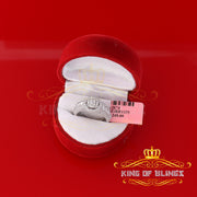 King Of Bling's3.20ct Cubic Zirconia 925 Sterling Silver White Womens Round Womens Ring Size 7 KING OF BLINGS