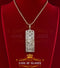 Yellow 925 Sterling Silver XAMAX Letter Pendant with 3.05ct Cubic Zirconia Stone KING OF BLINGS