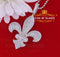 White925 Sterling Silver Fleur de Lis fancy Shape Pendant 16.56ct Cubic Zirconia KING OF BLINGS