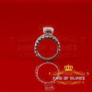 King of Bling's 925 Silver Mens/Women Bridal Rings Emerald Shape Size 8 White 7.00ct Moissanite KING OF BLINGS