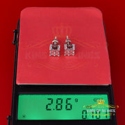 King Of Bling's 0.05ct Diamond Stud Earrings For Women White 925 Sterling Silver Stud For Men KING OF BLINGS