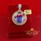 King Of Bling's SANTO NINO DEATOCHA Sterling Silver Yellow Pendant with 3.0ct Genuine Moissanite KING OF BLINGS