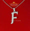 Fancy White 925 Sterling Silver All ALPHABET Pendant with Cubic Zirconia Stone KING OF BLINGS