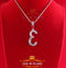 White 925 Sterling Silver Baguette Numeric '3 'Pendant 4.65ct Cubic Zirconia KING OF BLINGS