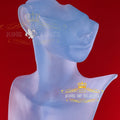 King of Blings- White 0.35ct Cubic Zirconia 925 Silver Men's & Women's Fleur de Lis Earrings KING OF BLINGS