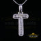 White Beautiful Custom intial Pendant Gift all Occasion Silver Cubic Zirconia KING OF BLINGS