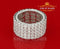 925 Cubic Zirconia 22.50ct White Silver Eternity Womens / Men's Ring Size 10 KING OF BLINGS