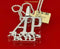 White 925 Sterling Silver "AP" Letter Necklace Pendant 2.61ct Cubic Zirconia KING OF BLINGS