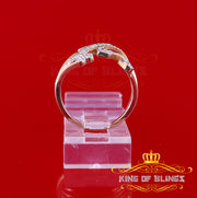 King of Bling's  Real 0.05CT Real Diamond Real 10kt Yellow Gold Womens HEART ARROW Ring Size 6.5 KING OF BLINGS
