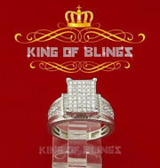 925 Sterling White 2.08ct Cubic Zirconia Silver Cinderella Women's Ring size 8 KING OF BLINGS