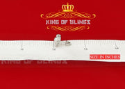 King of Bling's 925 Sterling White Silver 0.25ct Diamond For Women's/ Men's Circle Stud Earrings KING OF BLINGS