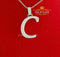 Fancy White 925 Sterling Silver All ALPHABET Pendant with Cubic Zirconia Stone KING OF BLINGS