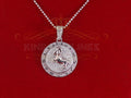 ARIES Pendant For Men's & Women's 2.23ct Cubic Zirconia Sterling White Silver KING OF BLINGS