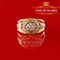 King Of Bling's Oval 1.10ct Cubic Zirconia 925 Yellow Silver Men's Style Ring Size 10.5 KING OF BLINGS