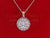 925 White Silver 'LIBRA' Pendant For Men's & Women's 2.23ct Cubic Zirconia KING OF BLINGS