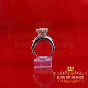 King Of Bling's New Cindarella Heart Ring SZ 7 Real Diamond 0.25ct White 925 Silver for Women King of Blings