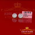 King of Blings- 0.91ct Cubic Zirconia Hip Hop Screw Back White925 Silver Women's & Men's Earring KING OF BLINGS
