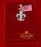 Promise Yellow Sterling Silver Fleur de Lis Pendant with 1.47ct Cubic Zirconia KING OF BLINGS