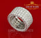 22.76ct Cubic Zirconia 925 White Silver Round Women's Engagement Ring Size 13 KING OF BLINGS