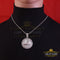 2.23ct Cubic Zirconia Sterling White Silver VIRGO Pendant For Men's & Women's KING OF BLINGS