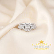 King Of Bling's3.20ct Cubic Zirconia 925 Sterling Silver White Womens Round Womens Ring Size 7 KING OF BLINGS