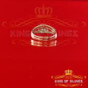 King Of Bling's 925 Sterling Yellow Silver Square 1.50ct Cubic Zirconia Womens Ring Size - 9 KING OF BLINGS