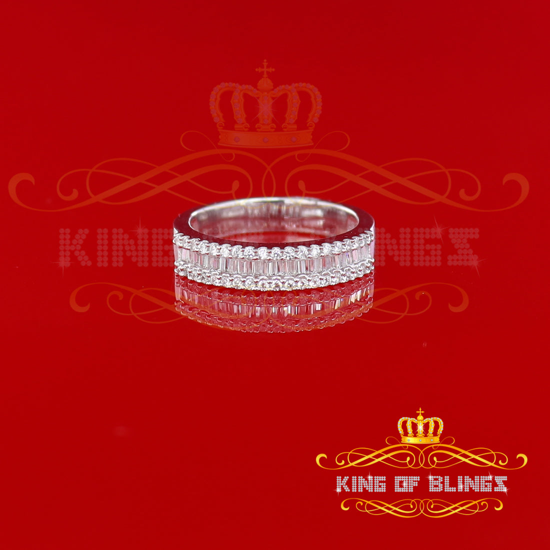 4.00ct 925 Sterling White Silver Round Cubic Zirconia Fashion Womens Ring SZ 8