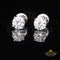 King of Bling's 1.25ct VVS 'D' Moissanite Men's/Womens 925 Silver White Round Stud Earrings KING OF BLINGS