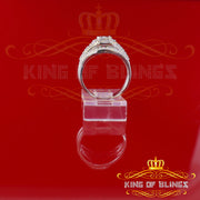 King Of Bling's925 Sterling White Silver Square Cubic Zirconia 1.50ct Fancy Womens Ring Size 7 KING OF BLINGS