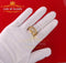 King Of Bling's Oval 1.10ct Cubic Zirconia 925 Yellow Silver Men's Style Ring Size 10.5 KING OF BLINGS