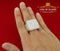 King Of Bling's 925 Silver Sterling Yellow 12.50ct Cubic Zirconia Square Men's Ring Size 9.5 KING OF BLINGS