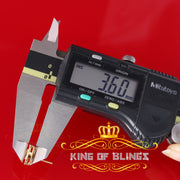 King of Blings-0.20ct Genuine Diamond 925 Yellow Sterling Silver Hip Hop Men's/Women's Earrings KING OF BLINGS