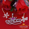 King Of Bling's 3ct Real Moissanite 925 Silver "PRINCESS" with Pink Enamel crown White Pendant KING OF BLINGS
