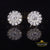 1.00ct VVS 'D' Moissanite Men's/Womens 925 Silver White Floral Stud Earrings KING OF BLINGS