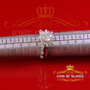 King of Bling's New Womens 925 Sterling Silver White 1.25ct VVS 'D' Round Moissanite Rings Size 7 King of Blings
