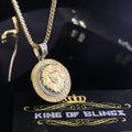 2.23ct Cubic Zirconia Sterling Yellow Silver 'LEO'Pendant For Men's & Women's KING OF BLINGS