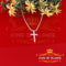 Promise White CROSS Shape Pendant Sterling Silver 2.04ct Cubic Zirconia Stone KING OF BLINGS