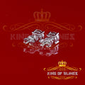 King of Bling's Men's & Women's White 925 Silver 2.00ct VVS 'D' Moissanite Stud Stud Earrings KING OF BLINGS