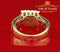 King Of Bling's 925 Sterling Yellow Silver Square Cubic Zirconia 12.50ct Womens Ring Size 7 KING OF BLINGS