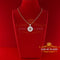 Yellow Buggett Sterling Silver HEART Shape Pendant with 2.04ct Cubic Zirconia KING OF BLINGS