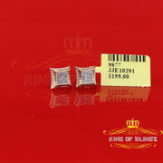 King of Blings-925 Sterling Silver 0.10ct Diamond Small For Women's & Men's Yellow Kite Earring KING OF BLINGS