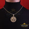 1.77ct CubicZirconia Sterling Yellow Silve GEMINI Pendant For Men's&Women's KING OF BLINGS
