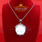 King Of Bling's SAINT JUDE THADDEUS Sterling Silver White Pendant with 2.0ct Genuine Moissanite KING OF BLINGS
