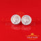 King of Bling's Men's/Women's 925 Silver White 0.50 ct VVS 'D' Moissanite Medusa Stud Earrings KING OF BLINGS