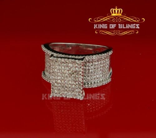 King Of Bling'sWhite 925 Sterling Silver 3.50ct Cubic ZirconiaCocktail Womens Ring Size10 KING OF BLINGS