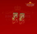 King of Bling's 925 Yellow Silver 2.58ct Cubic Zirconia Women's & Men's Hip Hop Square Earrings KING OF BLINGS
