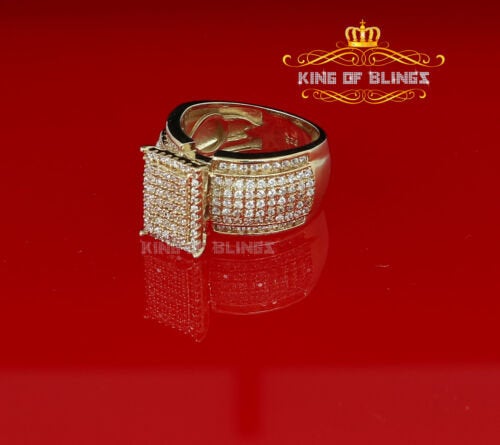 King Of Bling's 2.05ct Cubic ZirconiaYellow Cinderella Silver Set Womens Ring SZ 7