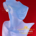 King of Blings- 925 White Sterling Silver 2.88ct Cubic Zirconia Women's Hip Hop Floral Earrings KING OF BLINGS