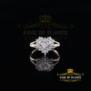 King of Bling's  Real 10 kt Yellow Gold with 0.33CT Genuine Diamond HEART Womens Ring Size 6.5 KING OF BLINGS